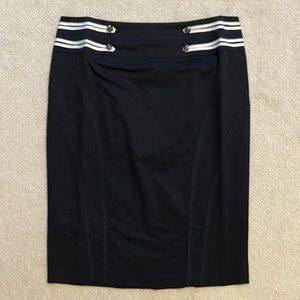 Melanie Lyne black cotton skirt